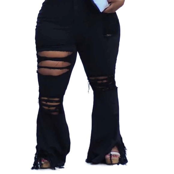 Denim - Plus size ripped jeans